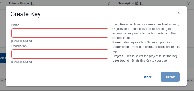 Create API Key